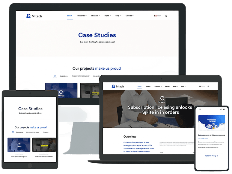 Preview of custom web and mobile applications
